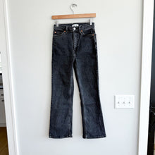 Load image into Gallery viewer, RE/DONE 70s High Rise Stove Pipe Denim Straight Leg Jeans Black 26