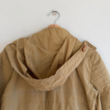 Load image into Gallery viewer, Belstaff Zip Up Utility Long Waxed Field Jacket British Khaki