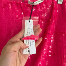 Load image into Gallery viewer, Alice + Olivia Rubi Sequin Embellished Micro Skirt Wild Pink 12 NWT
