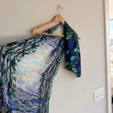 Load image into Gallery viewer, Petrusse Claude Monet's "Water Lilies" Silk Rectange Scarf