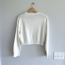 Load image into Gallery viewer, Express Knit Cropped Sweater White XS NWT