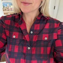 Load image into Gallery viewer, ATM Anthony Thomas Melillo Hollyberry Midnight Plaid Flannel Dress