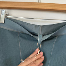 Load image into Gallery viewer, SKIMS Cotton Rib Knit Pull On High Rise Leggings Kyanite Green L NWT