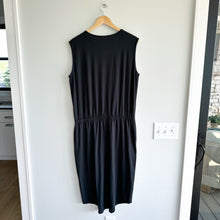 Load image into Gallery viewer, Tommy John Second Skin Cinched Sleeveless Blouson Dress Black L NWT