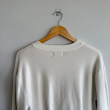 Load image into Gallery viewer, Modern Citizen Yara Side Zip Crew Neck Pullover Sweater White L
