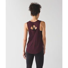 Load image into Gallery viewer, Lululemon Sculpt Crew Neck Cut Out Activewear Tank Top Bordeaux Drama