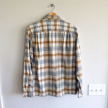 Load image into Gallery viewer, Patagonia Fjord Flannel Plaid Organic Cotton Button Up Shirt Fields Natural S
