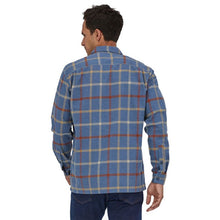 Load image into Gallery viewer, Patagonia Fjord Flannel Plaid Organic Cotton Button Up Shirt Blue S