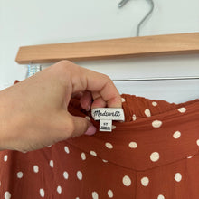 Load image into Gallery viewer, Madewell Tall Huston Pull-On Crop Pants in Inkspot Dots ST