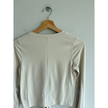 Load image into Gallery viewer, Lululemon Time to Restore Nulu Long Sleeve Activewear Top White Opal 4
