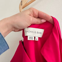 Load image into Gallery viewer, Sachin + Babi Miranda Draped One Shoulder Crepe Midi Dress Pink 4