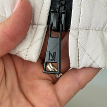 Load image into Gallery viewer, Nikki Jones Montreal Spring 24 Collection Hooded Mid-Length Quilted Vest Cream M