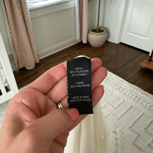 Load image into Gallery viewer, BCX Printed Short Sleeve Cold Shoulder Tea-Length Dress Black White S