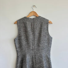 Load image into Gallery viewer, Lela Rose Seamed Full Skirt Sequin Fit & Flare Dress Gray 12 NWT