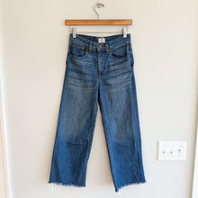 Load image into Gallery viewer, J. Crew Rayner High Rise Raw Hem Denim Wide Leg Jeans Blue 25
