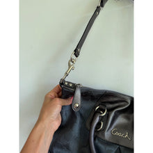 Load image into Gallery viewer, Coach Ashley Signature Sateen Dual Handle Leather Trim Shoulder Bag
