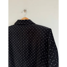 Load image into Gallery viewer, Zadig &amp; Voltaire Visko Velvet Glitter Dots Wool Single-Breasted Blazer Black 42
