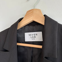 Load image into Gallery viewer, Seven Lab Skull Embellished Single-Breasted Notch Lapel Blazer Black XL
