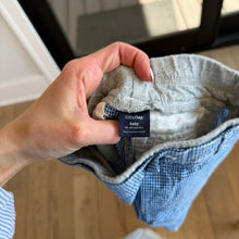Load image into Gallery viewer, Baby Gap Gingham Pattern Casual Chino Shorts Blue 18-24 M
