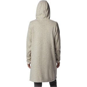 Columbia Reel Cozy Hooded Open Cardigan Sweatshirt Heathered Cream S