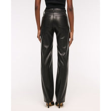 Load image into Gallery viewer, Abercrombie &amp; Fitch Faux Leather The 90s Relaxed Jean Ultra High Rise Pants 30
