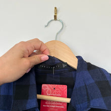 Load image into Gallery viewer, Sanctuary Evereve Boyfriend Plaid Shirt Rich Indigo S NWT
