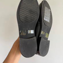 Load image into Gallery viewer, Kelsi Dagger Brooklyn Lens Leather Slip On Shearling Loafers Black 9 NEW

