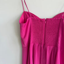 Load image into Gallery viewer, Abercrombie &amp; Fitch Camille Sleeveless Smocked Midi Dress Pink MT
