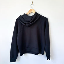 Load image into Gallery viewer, Spanx Air Essentials Pocket Crewneck Hoodie Very Black M NWT
