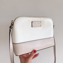 Load image into Gallery viewer, Kate Spade Bay Street Minimal Classic Chic Leather Crossbody Bag White

