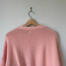 Load image into Gallery viewer, A New Day Button-Front Long Sleeve Knit Cardigan Sweater Pink S

