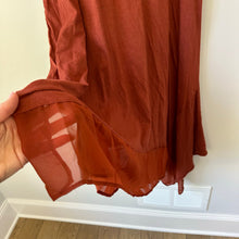 Load image into Gallery viewer, Philosophy Cotton Asymmetrical Dress Rust M
