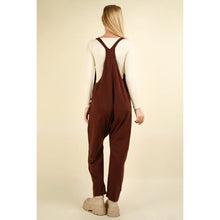 Load image into Gallery viewer, New In Sleeveless Loose Fit Knit Casual Baggy Jumpsuit Brown S
