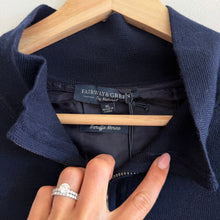 Load image into Gallery viewer, Fairway &amp; Greene Baruffa Merino Wool 1/4 Zip Long Sleeve Windsweater Navy XL NWT

