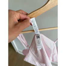 Load image into Gallery viewer, Skims Stretch Cotton Poplin Striped Tank Top Shorts Lounge Set Pink White XL
