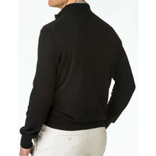 Load image into Gallery viewer, Fairway &amp; Green Baruffa Merino Long Sleeve 1/4 Zip Windsweater Black XXL
