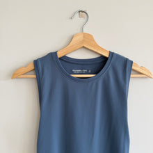 Load image into Gallery viewer, Abercrombie &amp; Fitch Soft A&amp;F Collection Sleeveless Crew Neck Bodysuit Blue S
