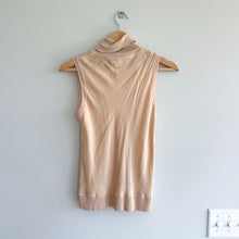 Load image into Gallery viewer, Theory Bias Silk Combo Turtleneck Sleeveless Top

