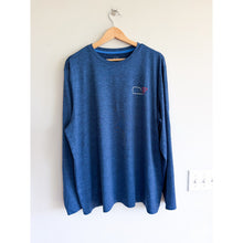 Load image into Gallery viewer, Vineyard Vines Performance Whale Outline Long Sleeve T-Shirt Blue XL
