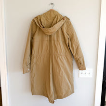 Load image into Gallery viewer, Belstaff Zip Up Utility Long Waxed Field Jacket British Khaki
