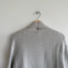 Load image into Gallery viewer, Faceplant Dreams Open-Front Long Sleeve Knit Cardigan Gray L
