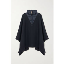 Load image into Gallery viewer, Chloé Quilted Shell-Paneled Wool-Blend Poncho Coat
