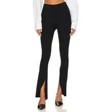 Load image into Gallery viewer, Spanx Perfect Front Slit Pull On High Rise Leggings Classic Black XL
