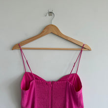 Load image into Gallery viewer, Abercrombie &amp; Fitch Camille Sleeveless Smocked Midi Dress Pink MT
