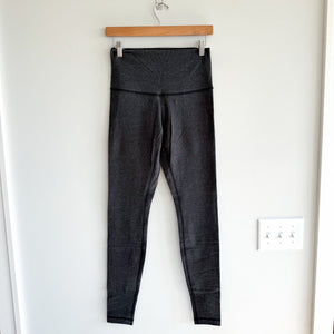 Lululemon High Rise Pull On Lightweight Activewear Leggings Gray 8