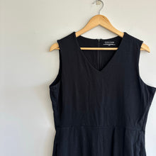 Load image into Gallery viewer, Eileen Fisher Culotte V-Neck Sleeveless Cropped Jumpsuit Black M
