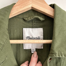 Load image into Gallery viewer, Madewell Military Button Front Jacket in Green $148
