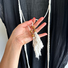 Load image into Gallery viewer, O + X Tasseled Lightweight Side Slit Open-Front Swim Coverup Black OS
