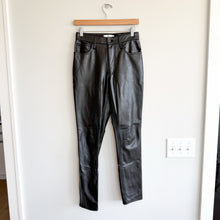 Load image into Gallery viewer, Abercrombie &amp; Fitch Curve Love The Skinny High Rise Faux Leather Jeans Black 27
