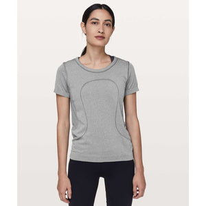 Lululemon Swiftly Tech Short Sleeve Breeze Relaxed Fit Activewear Top Gray 8 NWT